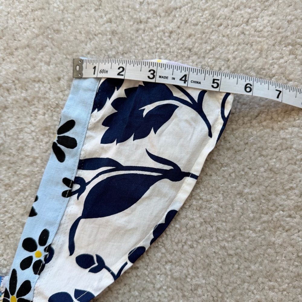 Ashley Taylor Patchwork Handkerchief Hem 100% Cot… - image 6